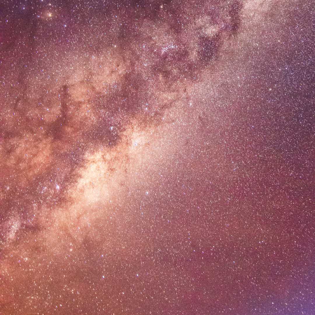 ciel rose et étoiles