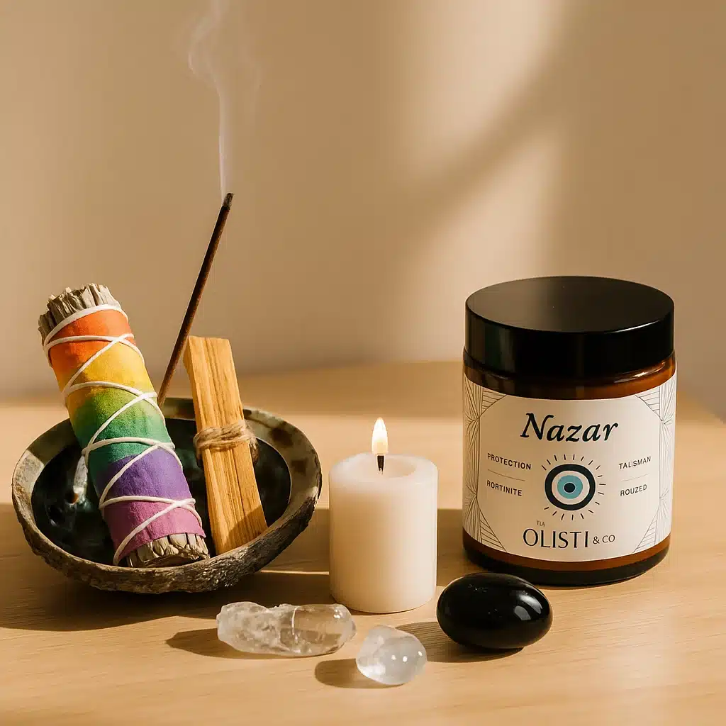 outils sacres purification bougie encens cristaux olistic.