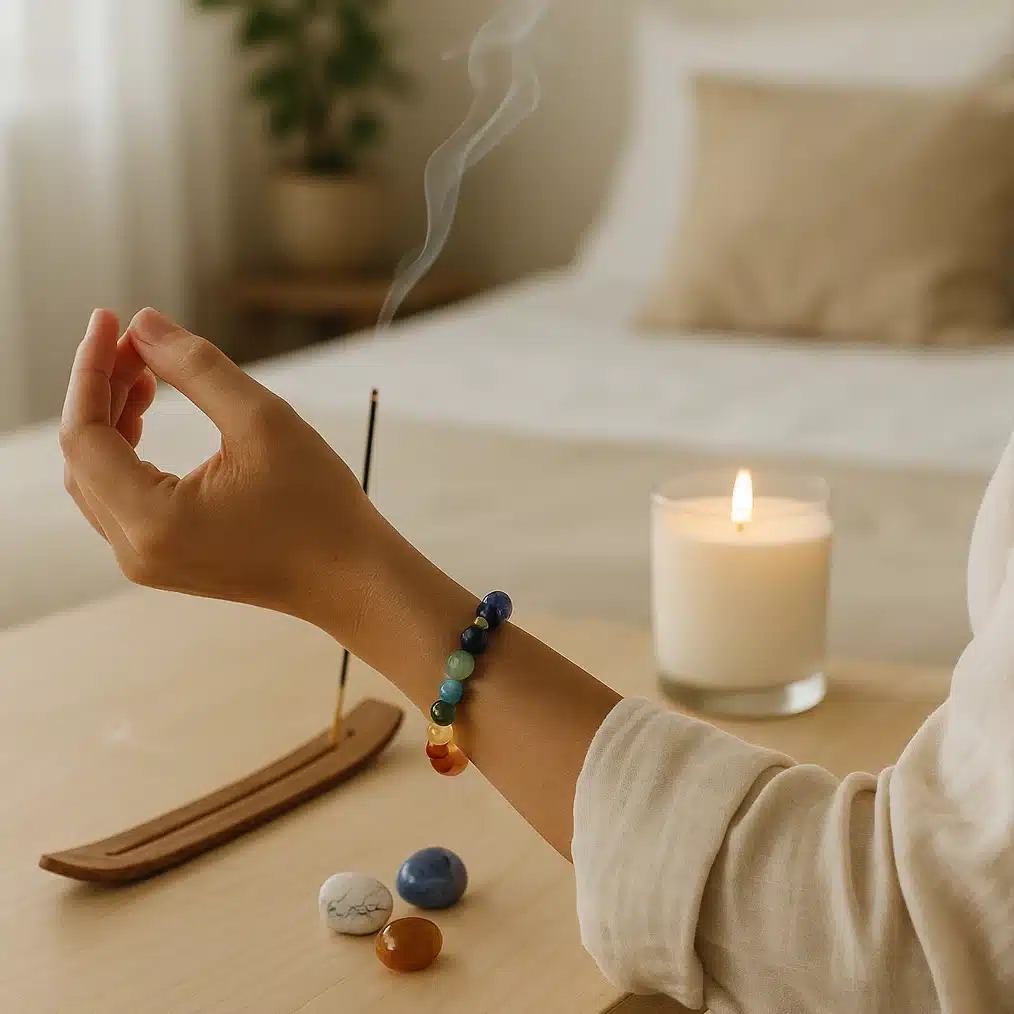 rituel quotidien ecriture matinale bougie encens olistic.